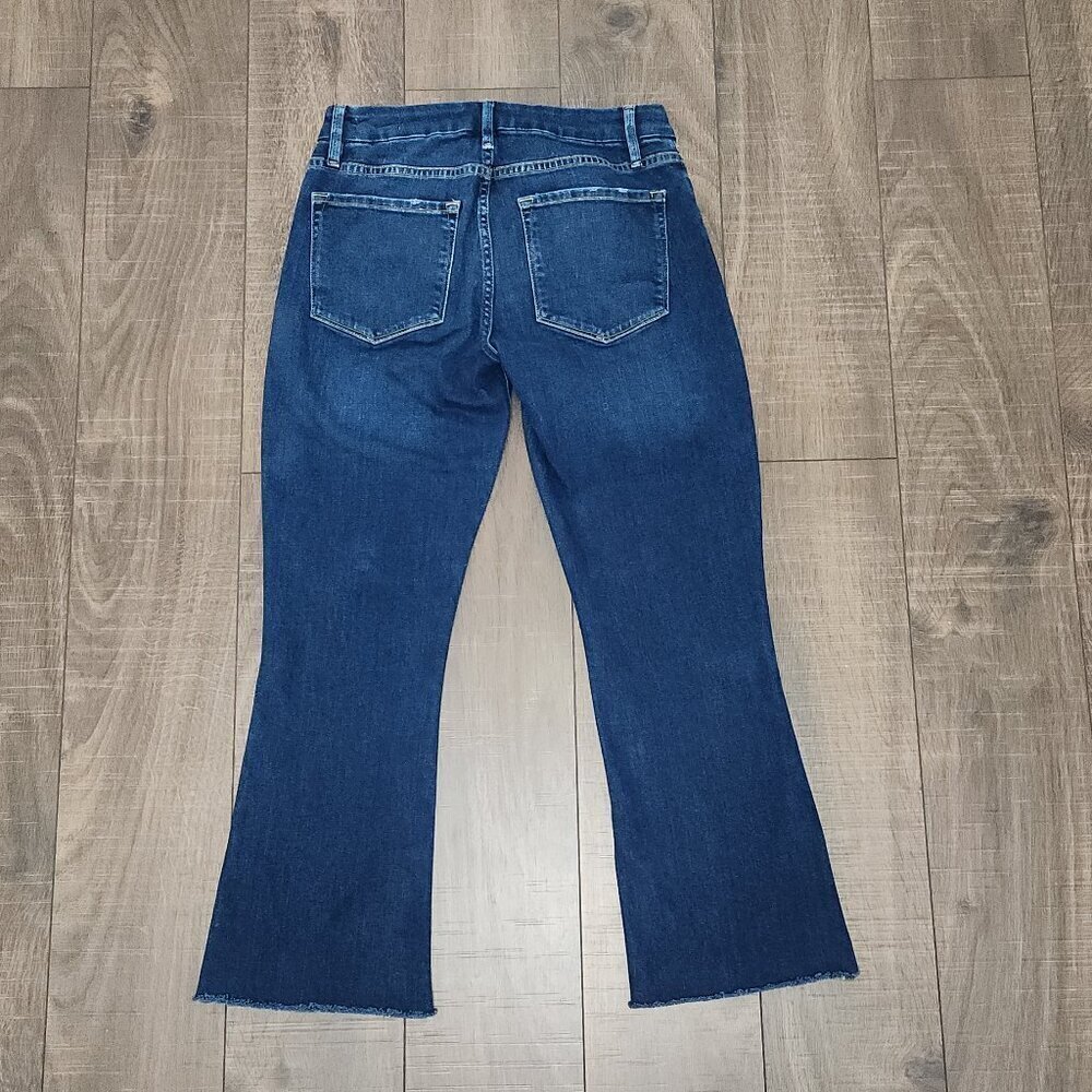 Frame Le Crop Mini Boot Raw Edge Jean Women's Size 26 Denim - Picture 3 of 9